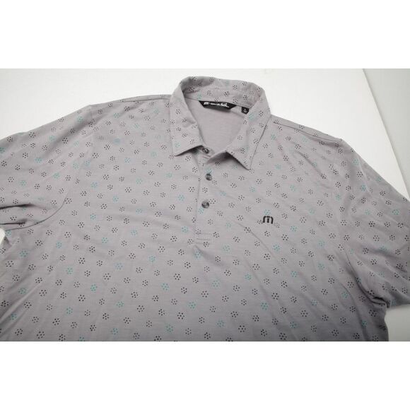 Travis Mathew Other - Travis Mathew Polo Shirt Mens Extra Large Gray Geometric Hawk Pointe Logo